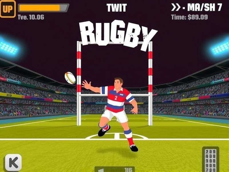 UP Rugby Rush Game Screenshot